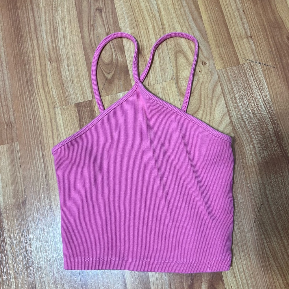 Zara pink cross top